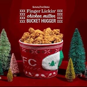 Kfc Limited Edition Christmas Chicken Bucket Hugger